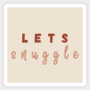 Lets snuggle! Sticker